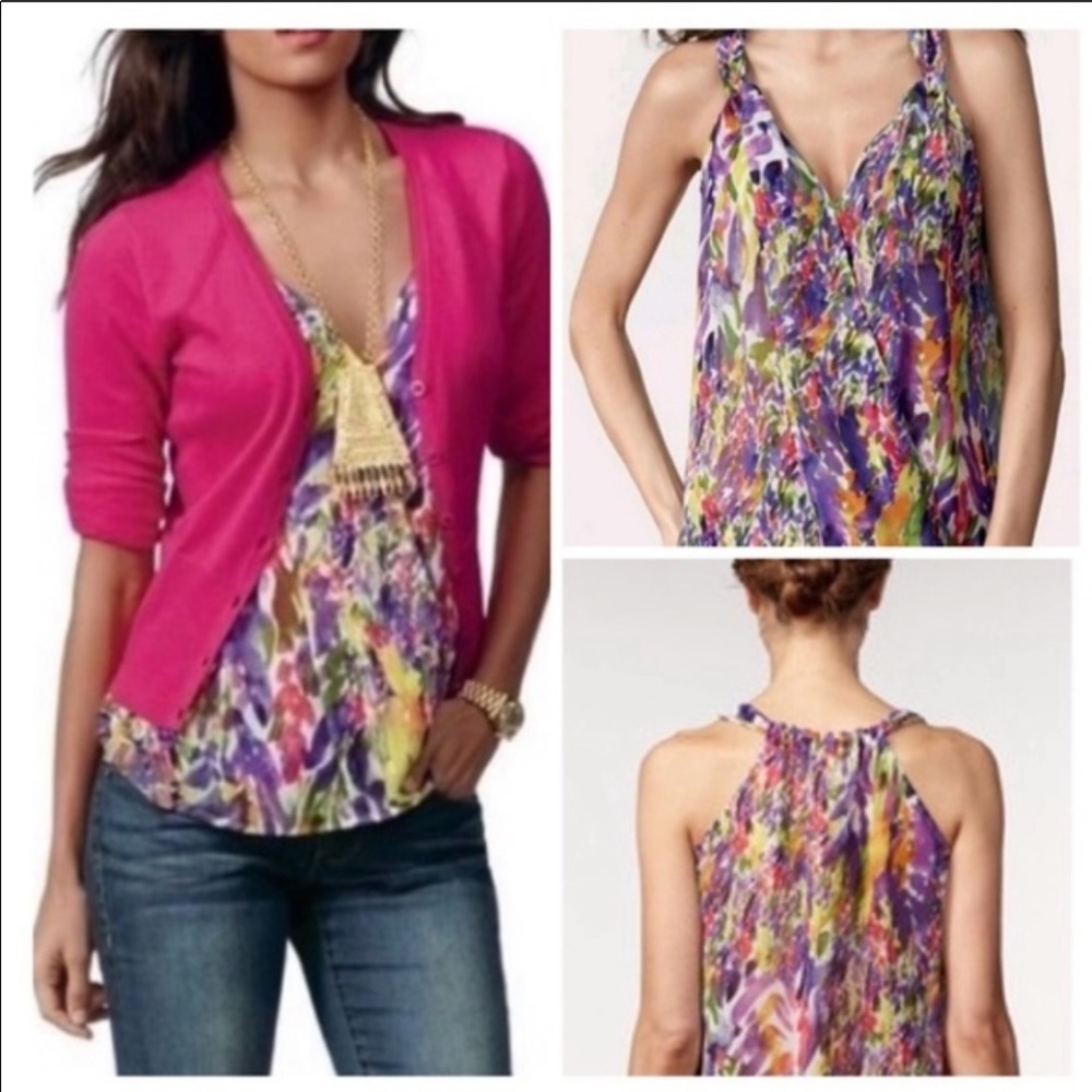 CAbi Petals Floral Tank Blouse
